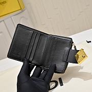 Okify Fendi FF Black Wallet 10x8x4cm  - 3