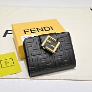 Okify Fendi FF Black Wallet 10x8x4cm  - 2