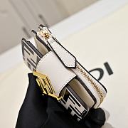 Okify Fendi FF White Wallet 10x8x4cm  - 5
