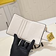 Okify Fendi FF White Wallet 10x8x4cm  - 4