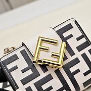 Okify Fendi FF White Wallet 10x8x4cm  - 3