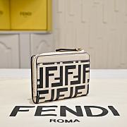 Okify Fendi FF White Wallet 10x8x4cm  - 2