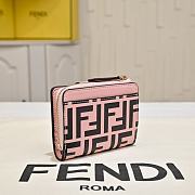 Okify Fendi FF Pink Wallet 10x8x4cm  - 6