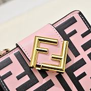 Okify Fendi FF Pink Wallet 10x8x4cm  - 2