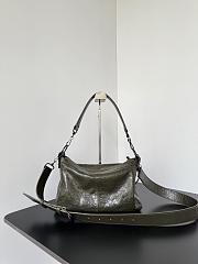Okify Balenciaga Le City Moto Small Bag Dark Olive Green 28x19x14cm - 4