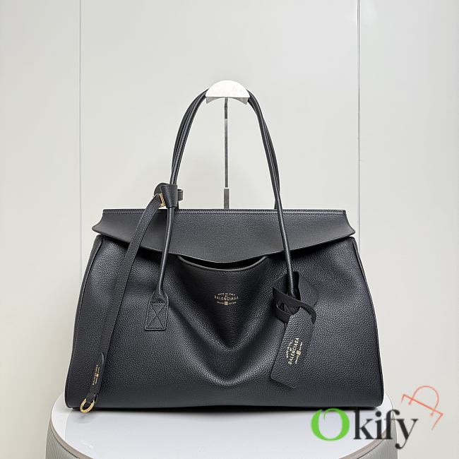 Okify Balenciaga Carrie Carry All Bag Black 54x33x20cm - 1