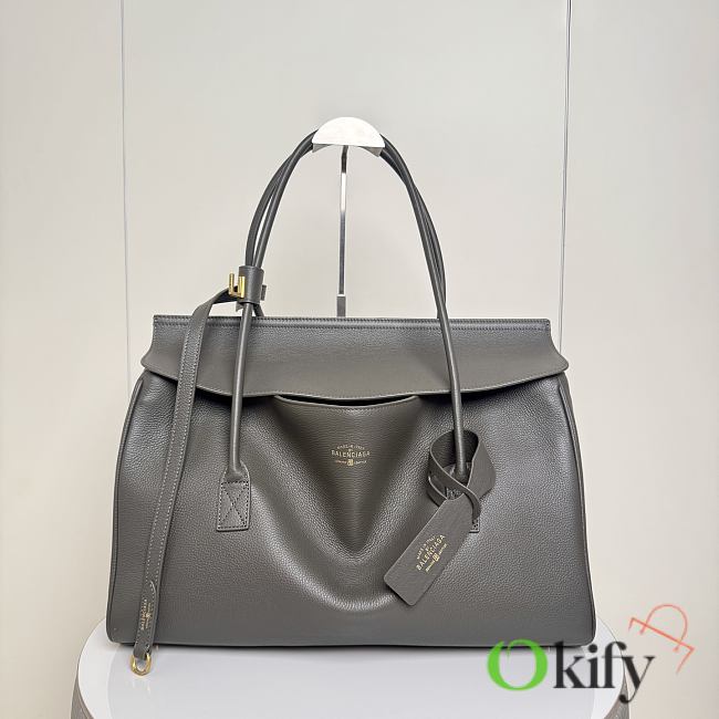 Okify Balenciaga Carrie Carry All Bag Gray 54x33x20cm - 1