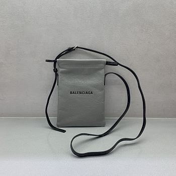 Okify Balenciaga Gray Phone Bag 21x15cm