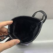 Okify Balenciaga Black Phone Bag 21x15cm - 6
