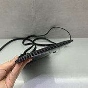Okify Balenciaga Black Phone Bag 21x15cm - 5