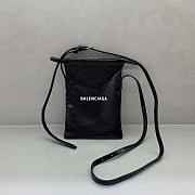 Okify Balenciaga Black Phone Bag 21x15cm - 1
