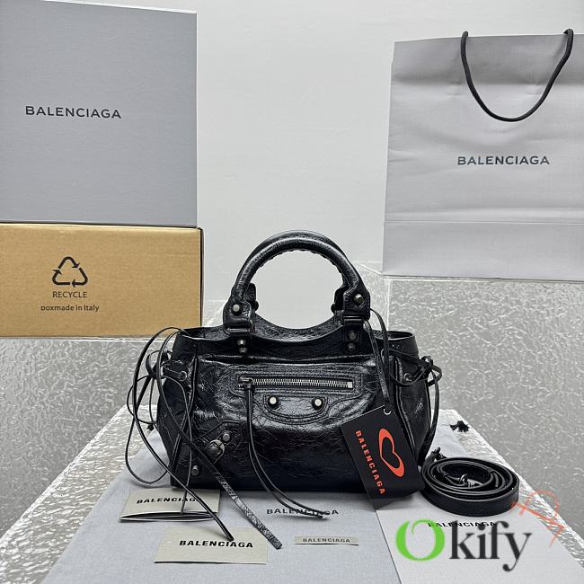 Okify Balenciaga Le City Love Card Bag Black 24x17x11.5cm - 1