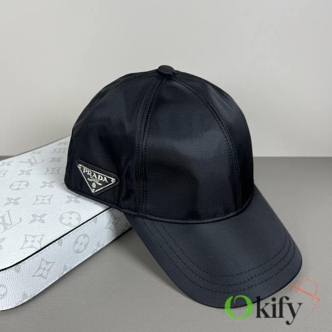 Okify Prada Baseball Cap With Silver Logo - 1