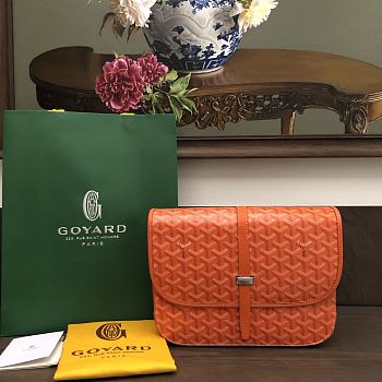 Okify Goyard Belvedere MM Bag Orange 28x19x7.5cm