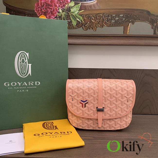 Okify Goyard Belvedere MM Bag Pink 22x159x6.5cm - 1
