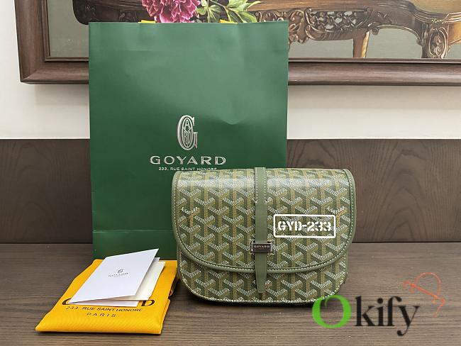 Okify Goyard Belvedere MM Bag Army Green 22x159x6.5cm - 1
