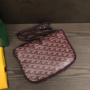 Okify Goyard Belvedere MM Bag Red Burgundy 22x159x6.5cm - 6