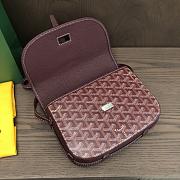 Okify Goyard Belvedere MM Bag Red Burgundy 22x159x6.5cm - 5