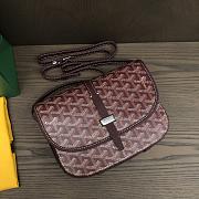 Okify Goyard Belvedere MM Bag Red Burgundy 22x159x6.5cm - 2
