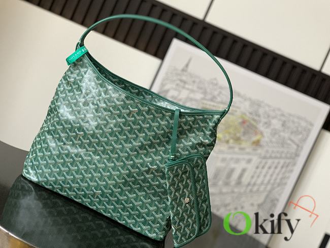 Okify Goyard Boheme Hobo Bag Green 42x27x15cm - 1