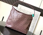 Okify Goyard Boheme Hobo Bag Red Burgundy 42x27x15cm - 5