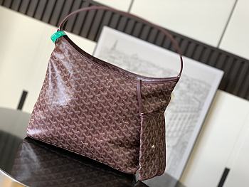 Okify Goyard Boheme Hobo Bag Red Burgundy 42x27x15cm