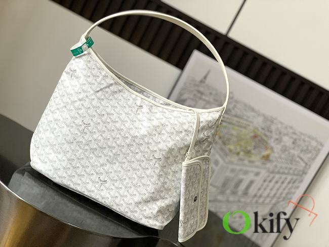 Okify Goyard Boheme Hobo Bag White 42x27x15cm - 1