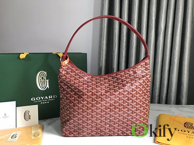 Okify Goyard Boheme Hobo Bag Red 42x27x15cm - 1