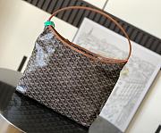 Okify Goyard Boheme Hobo Bag Black And Brown 42x27x15cm - 5