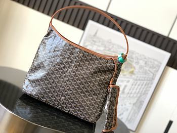 Okify Goyard Boheme Hobo Bag Black And Brown 42x27x15cm