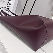 Okify Loewe Puzzle Fold Large Tote Bag Red Burgundy 42x41x18cm - 2