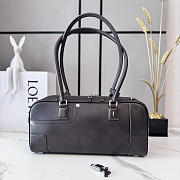 Okify Loewe Panta Amazona Cropped Bag Dark Brown 30.5x15x9cm - 1