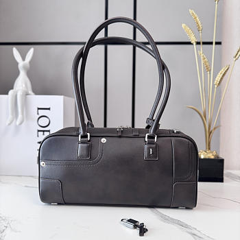 Okify Loewe Panta Amazona Cropped Bag Dark Brown 30.5x15x9cm