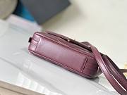 Okify YSL LouLou Toy Bag Red Burgundy 21x14x5cm - 2