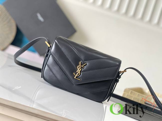 Okify YSL LouLou Toy Bag Black 21x14x5cm - 1