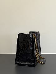 Okify YSL Niki Large Shopping Bag Black Crinkled Leather 33x27x14cm - 4