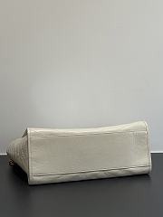 Okify YSL Niki Large Shopping Bag White Crinkled Leather 33x27x14cm - 2