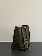 Okify YSL Niki Large Shopping Bag Olive Green Crinkled Leather 33x27x14cm - 2