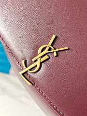 Okify YSL Voltaire Top Handle Bag Red Burgundy 21x17.5x8cm - 4