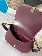 Okify YSL Voltaire Top Handle Bag Red Burgundy 21x17.5x8cm - 3