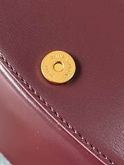 Okify YSL Voltaire Top Handle Bag Red Burgundy 21x17.5x8cm - 2