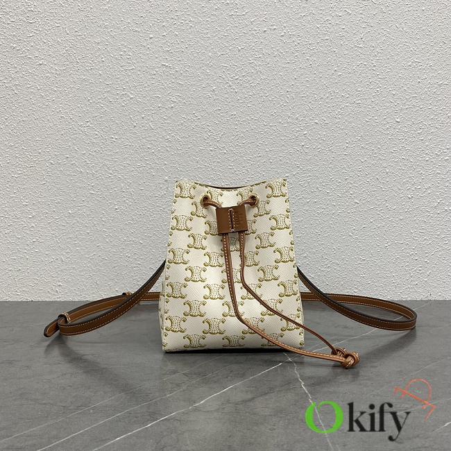 Okify Celine Sailor Bag White 17.5x13.5x11cm - 1