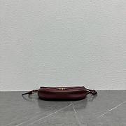 Okify Celine Halfmoon Soft Triomphe Small Bag Red Burgundy 25x13x5cm - 5