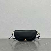 Okify Celine Halfmoon Soft Triomphe Small Bag Black 25x13x5cm - 1