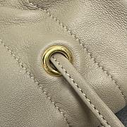Okify Celine Crystal Pouch Bag Beige Lambskin 31x28cm - 6
