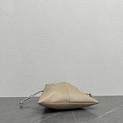 Okify Celine Crystal Pouch Bag Beige Lambskin 31x28cm - 5