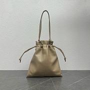 Okify Celine Crystal Pouch Bag Beige Lambskin 31x28cm - 1