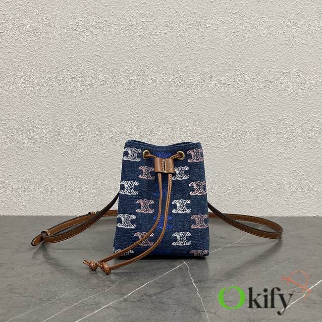 Okify Celine Sailor Bag Denim 17.5x13.5x11cm - 1