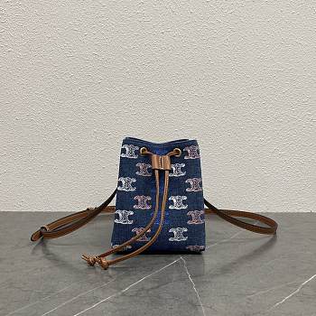 Okify Celine Sailor Bag Denim 17.5x13.5x11cm