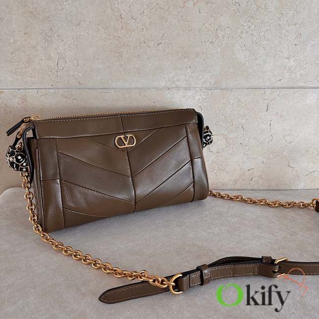 Okify Valentino Garavani Panthea Bag Brown 24x14x6cm - 1